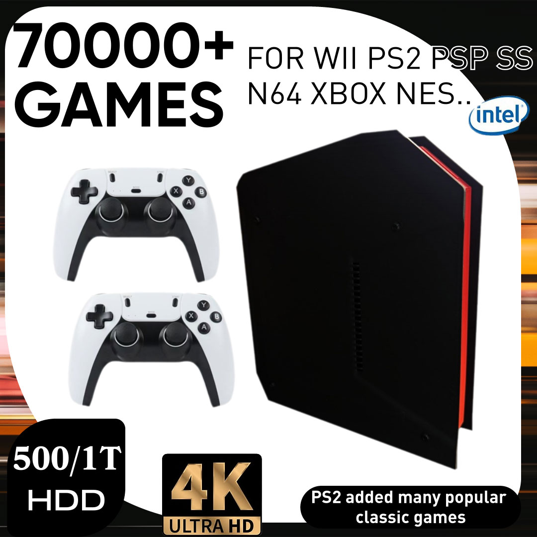 Gaming Console Kids - X4 Retro-Videospielkonsole mit 1TB Dual-System und
