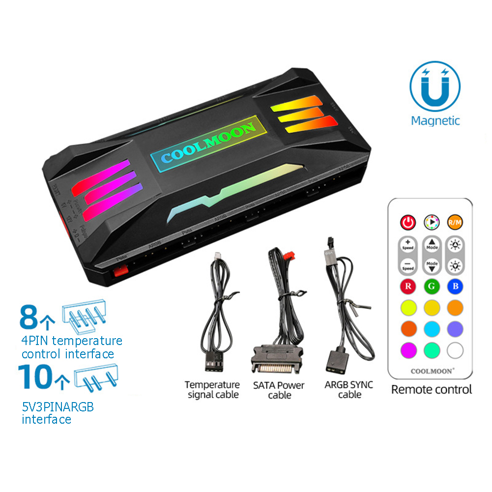 Gaming Console Cartoon - Coolmoon rgb controller 4pin pwm 5v