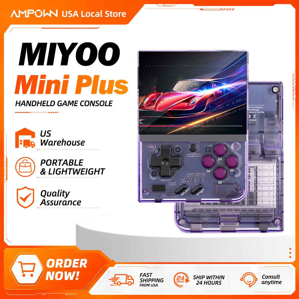 Gaming Console Kids - Miyoo Mini+ Retro Handheld-Spielkonsole 3,5 Zoll