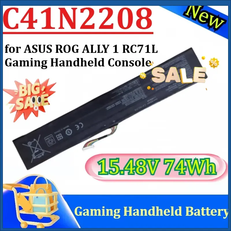 Gaming Console Rog Ally - Neuer C41N2208 15,48V 74Wh Hochleistungs-Ersatzakku für