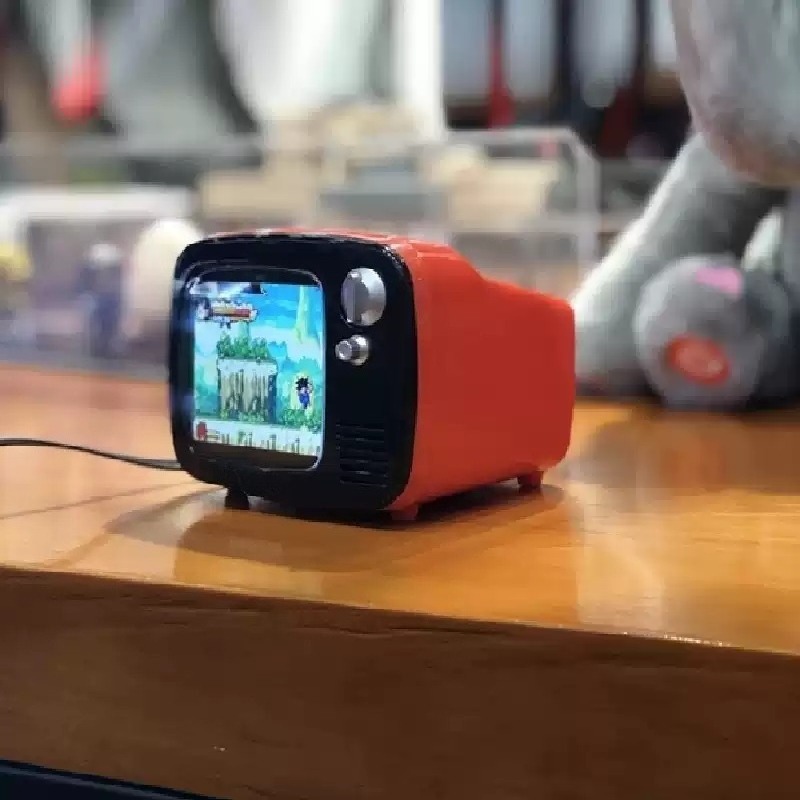 Gaming Console With Games - Intelligente Mini-TV-Spielkonsole mit Doppelfunktion zum Video-Schauen