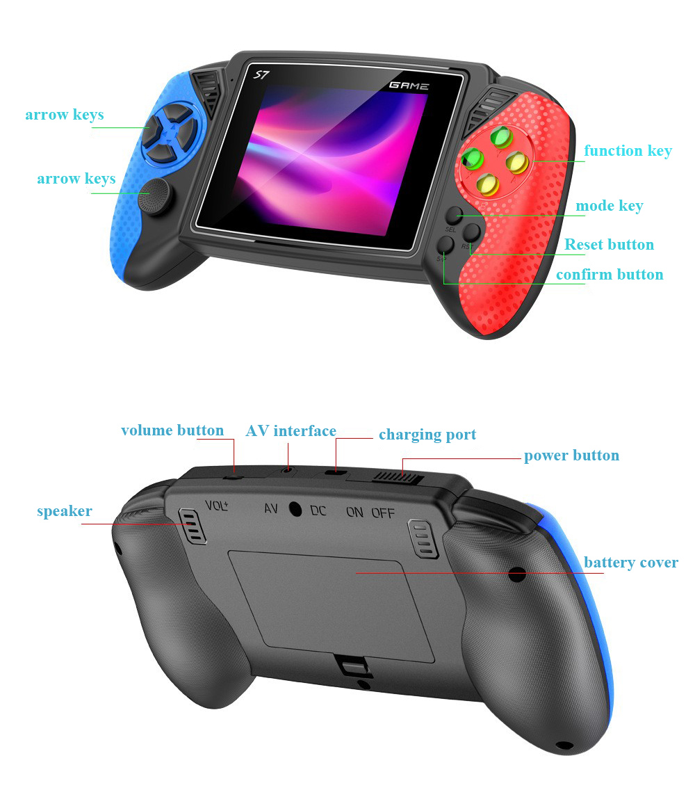 S7 Retro Handheld-Spielkonsole – Gaming Console Kids Bewertung und Preis