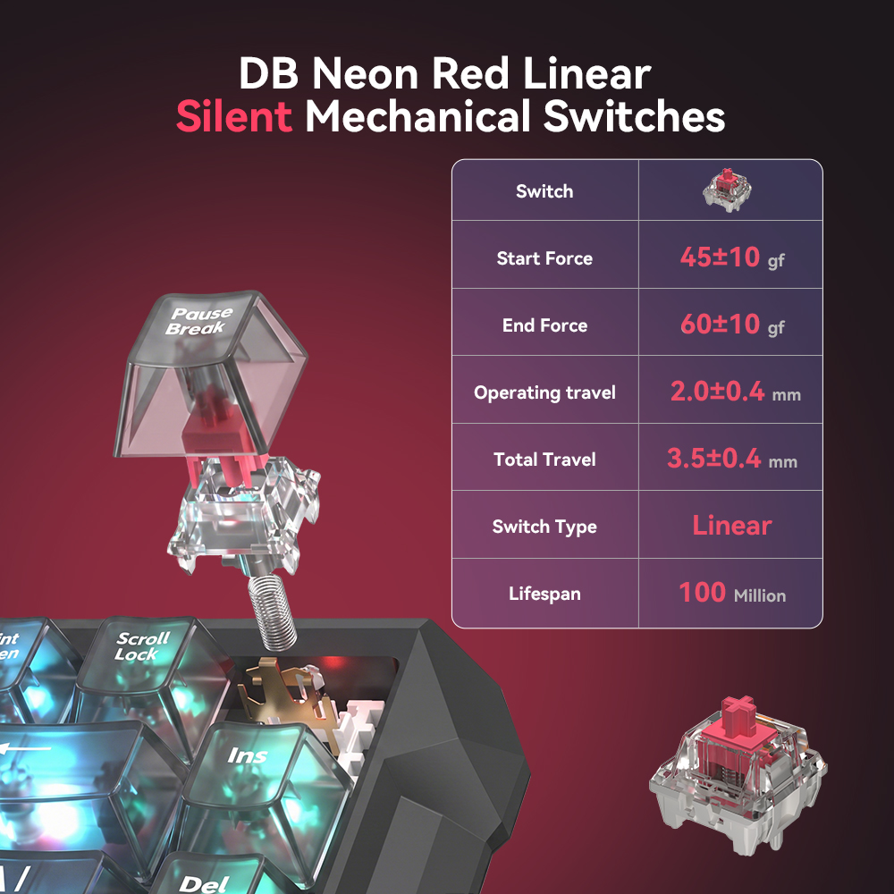 DarkBeacon 84-Tasten Leise Mec – Gaming Console Uk Bewertung und Preis