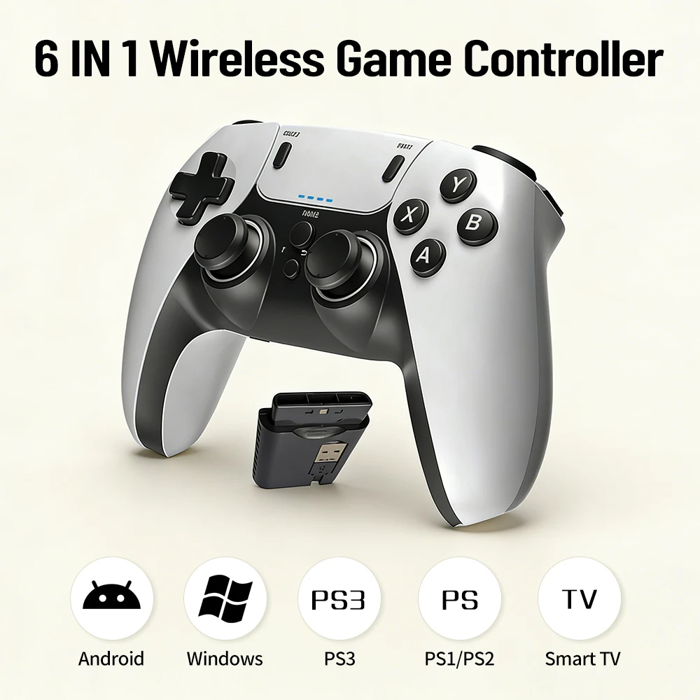 6-in-1 Dual-Vibration Gamepad  – Gaming Console For Android Tv Bewertung und Preis