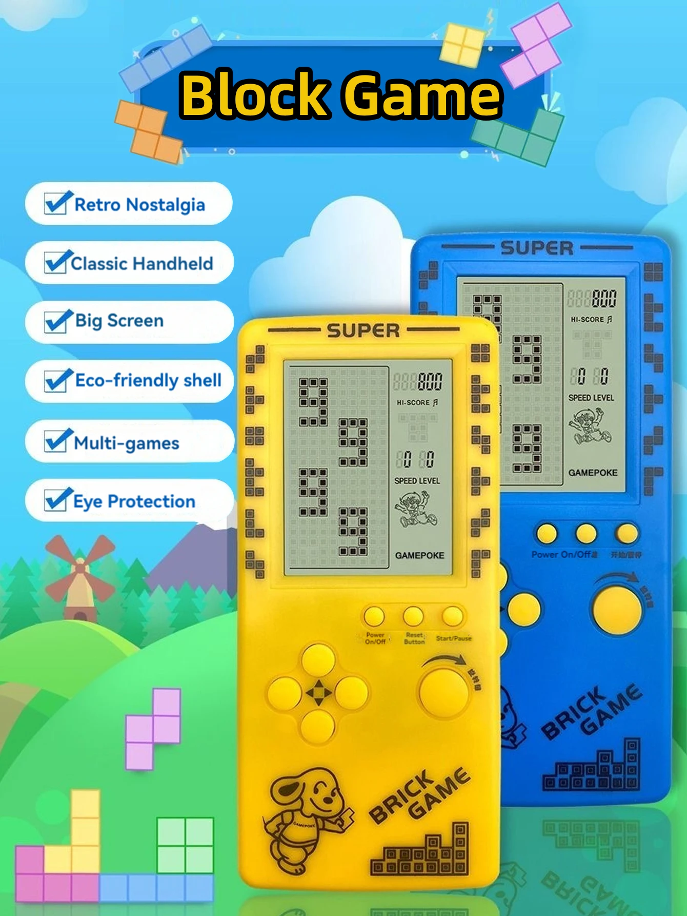 Klassische Retro-Handheld-Spie – Gaming Console Kids Bewertung und Preis