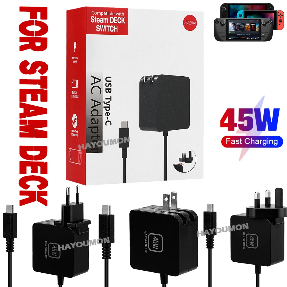 NEUES 45W AC-Netzteil Schnelll – Gaming Console Uk Bewertung und Preis