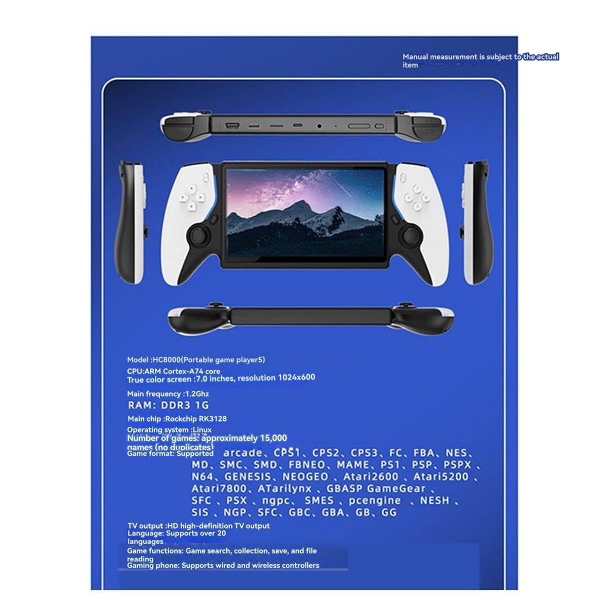 Y828A~! # 7-Zoll-Handheld-Spie – Gaming Console.Emulators Bewertung und Preis