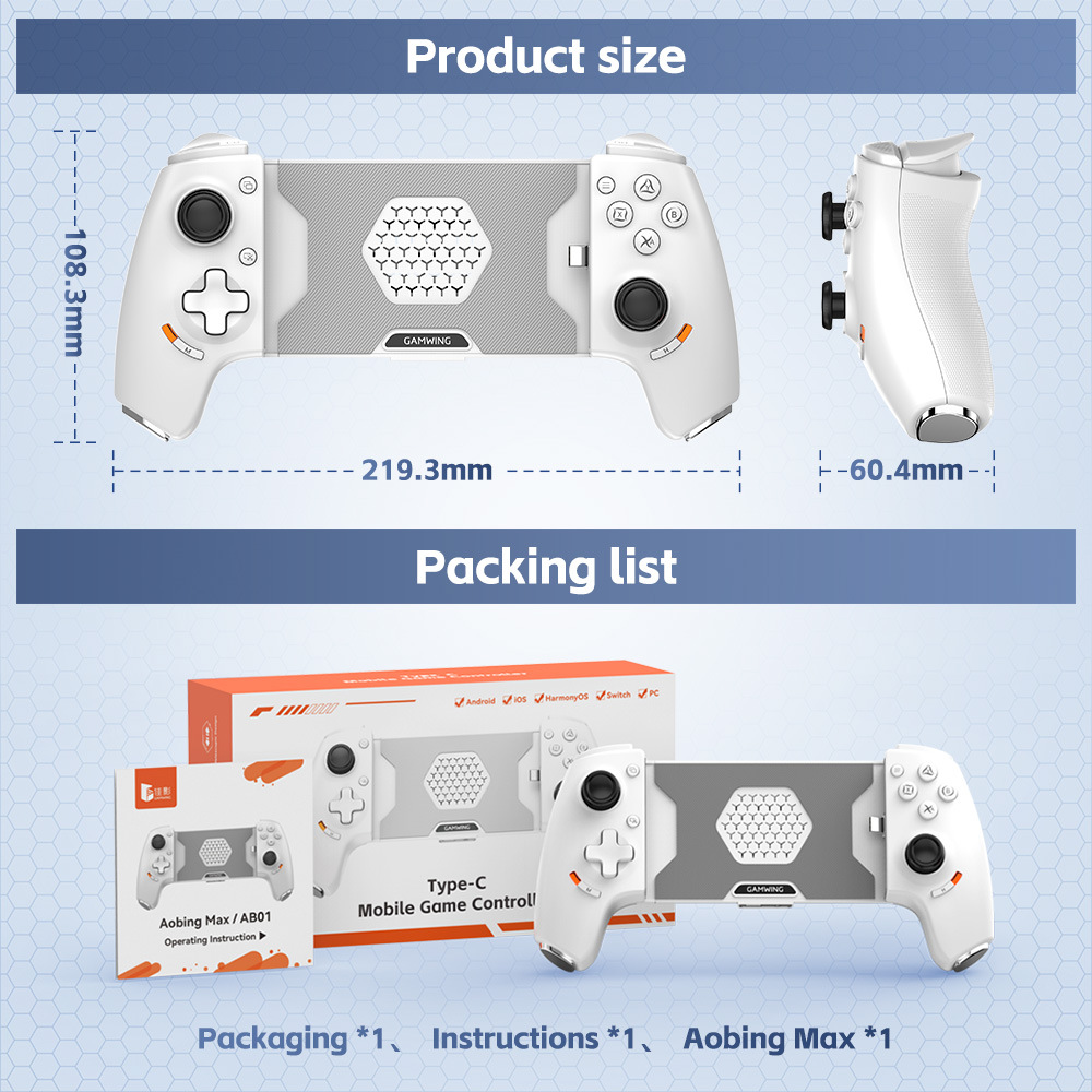 Original Gamwing Aobing Max Ty – Gaming Console For Phone Bewertung und Preis