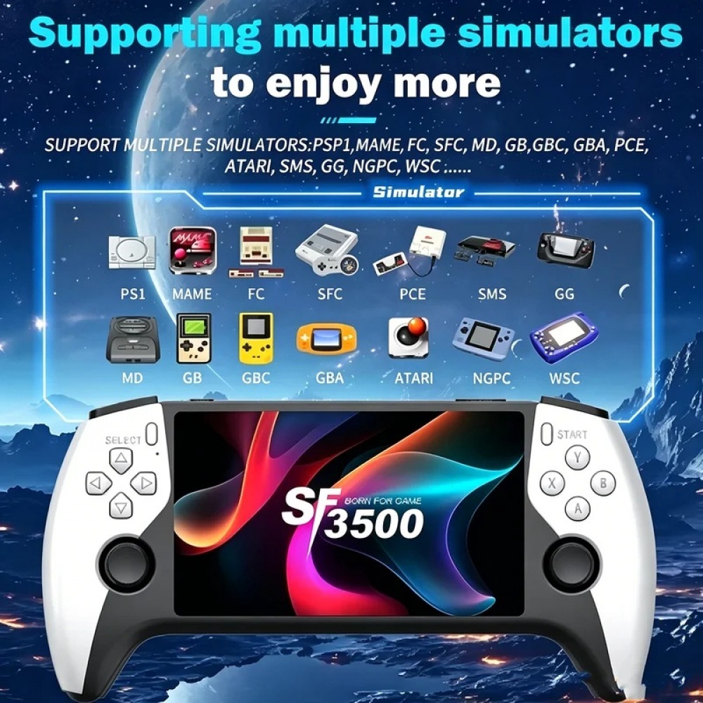 SF3500 5 Zoll Handheld-Spielko – Gaming Console.Emulators Bewertung und Preis